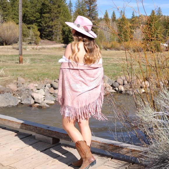 Charlie 1 Horse Western Felt Hat Sidewinder Pink - Picture 4 of 6